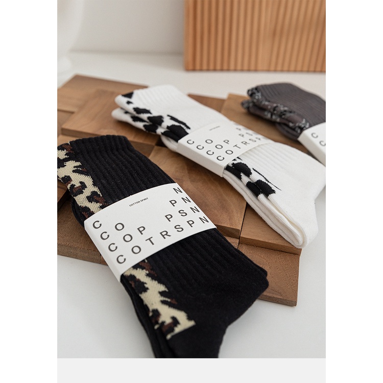 Tất cổ thao thể thao chất dày dặn vớ dài cao cổ nam nữ unisex cá tinh in hình hoạt tiết báo