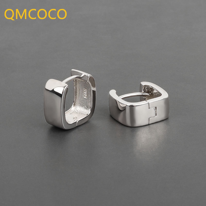 Bông Tai Hình Vuông Màu Vàng / Bạc Phong Cách Hàn Quốc Thời Trang Cho Nữ