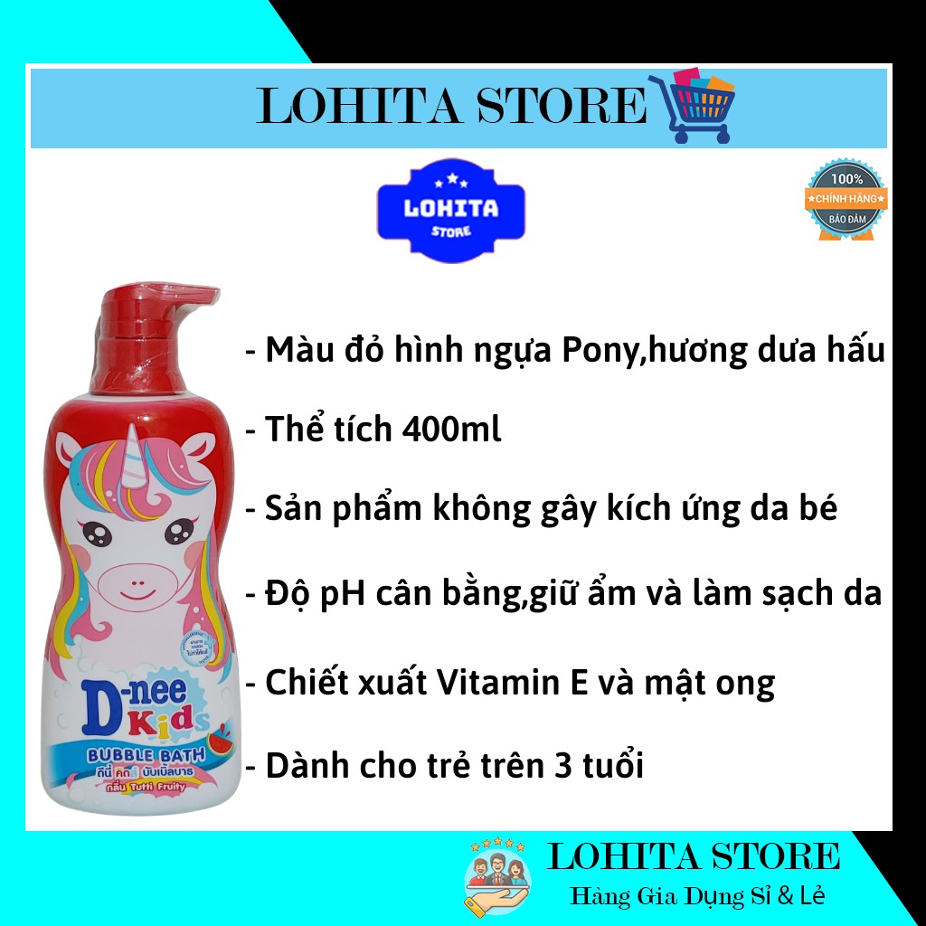  Sữa tắm Dnee Kid hình thú Thái Lan 400ml