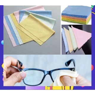 [ ❌GIÁ SỈ❌ ] KHĂN LAU MẮT KÍNH CHUYÊN DỤNG NHIỀU MÀU - LOẠI DÀY - GIAO NGẪU NHIÊN