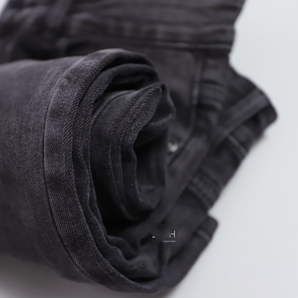 Quần jean nam xám xước nhẹ DÁNG THẤP 1M68 ĐỔ LẠI cao cấp hàng chất lượng chuẩn from slimfit đẹp như hình | BigBuy360 - bigbuy360.vn