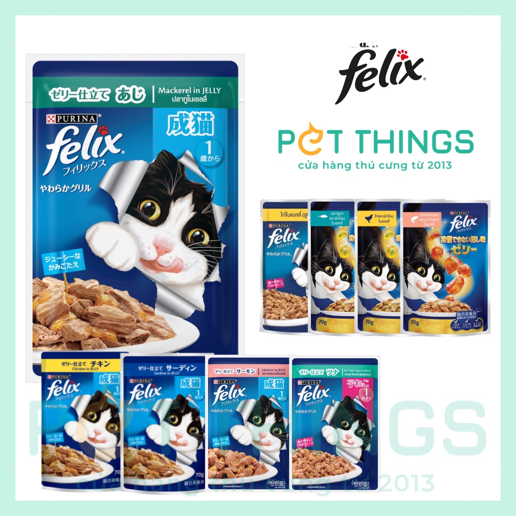 Pate MÈO Purina Felix 85g sản xuất Thái Lan
