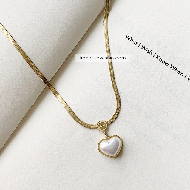 Dây chuyền nữ titan choker ngtrai