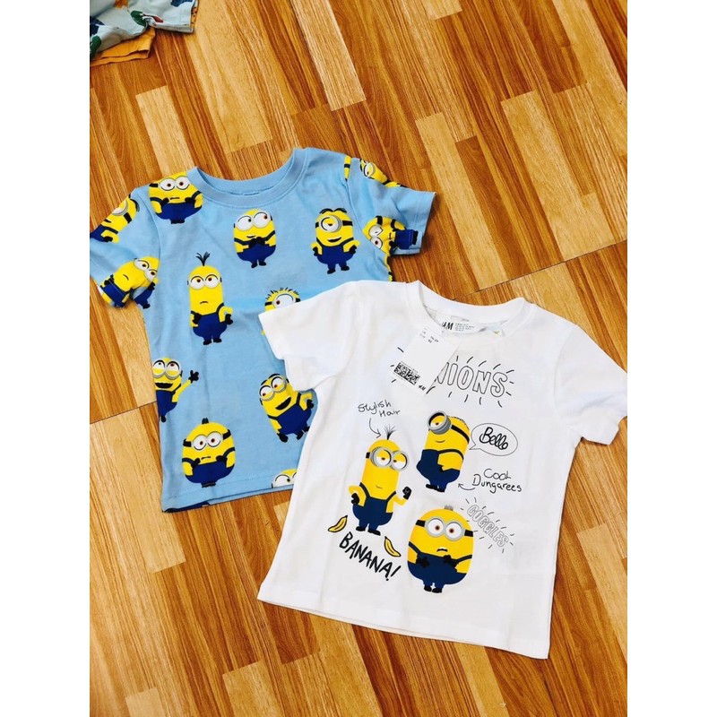 set 2 áo phông minion cho bé