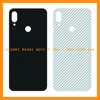 Decal dán lưng Xiaomi Redmi Note 3/ Note 3 Pro/ Note 4/ Note 4x/ Note 5 Pro/ Note 6 Pro/ Note 7 Pro vân carbon 3D
