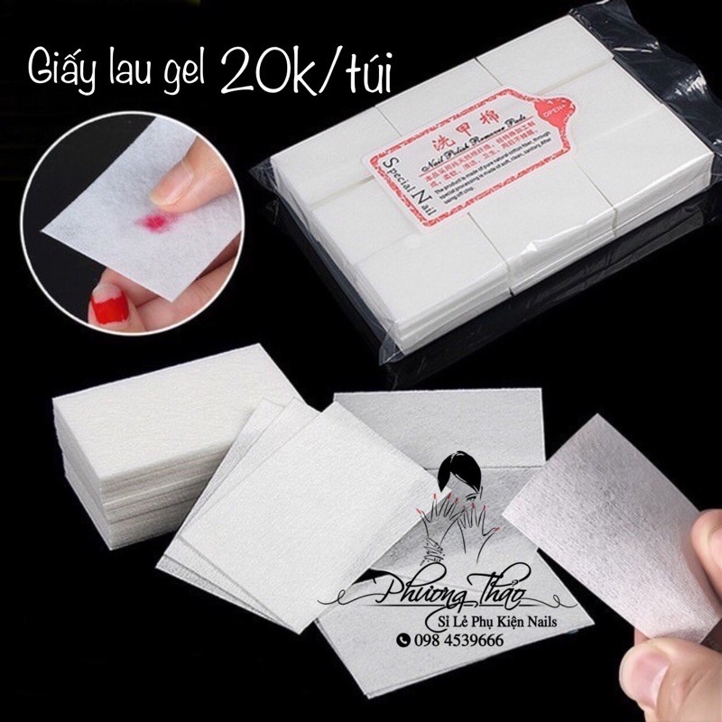 Giấy lau gel nail , giấy lau gel cứng