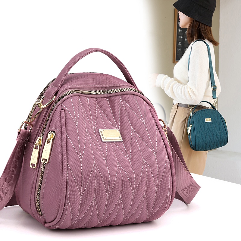 Ba Lô Vải Oxford Thêu Họa Tiết Chống Nước Đa Năng Thời Trang Cho Nữ