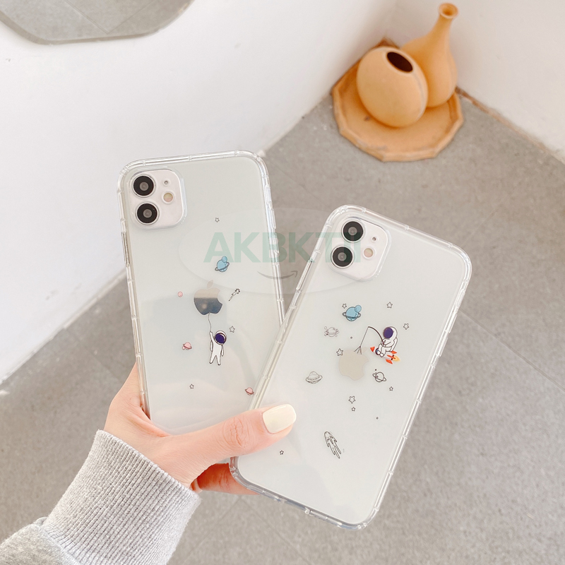 Ốp Điện Thoại Tpu Mềm Màu Trong Suốt In Hình Phi Hành Gia Cho Iphone 12 11 Pro Max Xs Max X Xr 7 8 Plus | BigBuy360 - bigbuy360.vn
