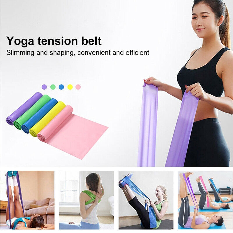 Sẵn sàng tập Yoga Stretch Belt / Sức đề kháng đàn hồi Dây đeo Yoga / Tập luyện Pilates