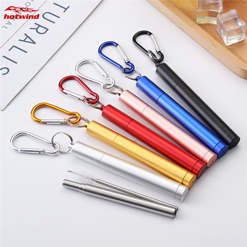 Set 4 Ống Hút Bằng Thép Không Gỉ Cao Cấp Tiện Dụng