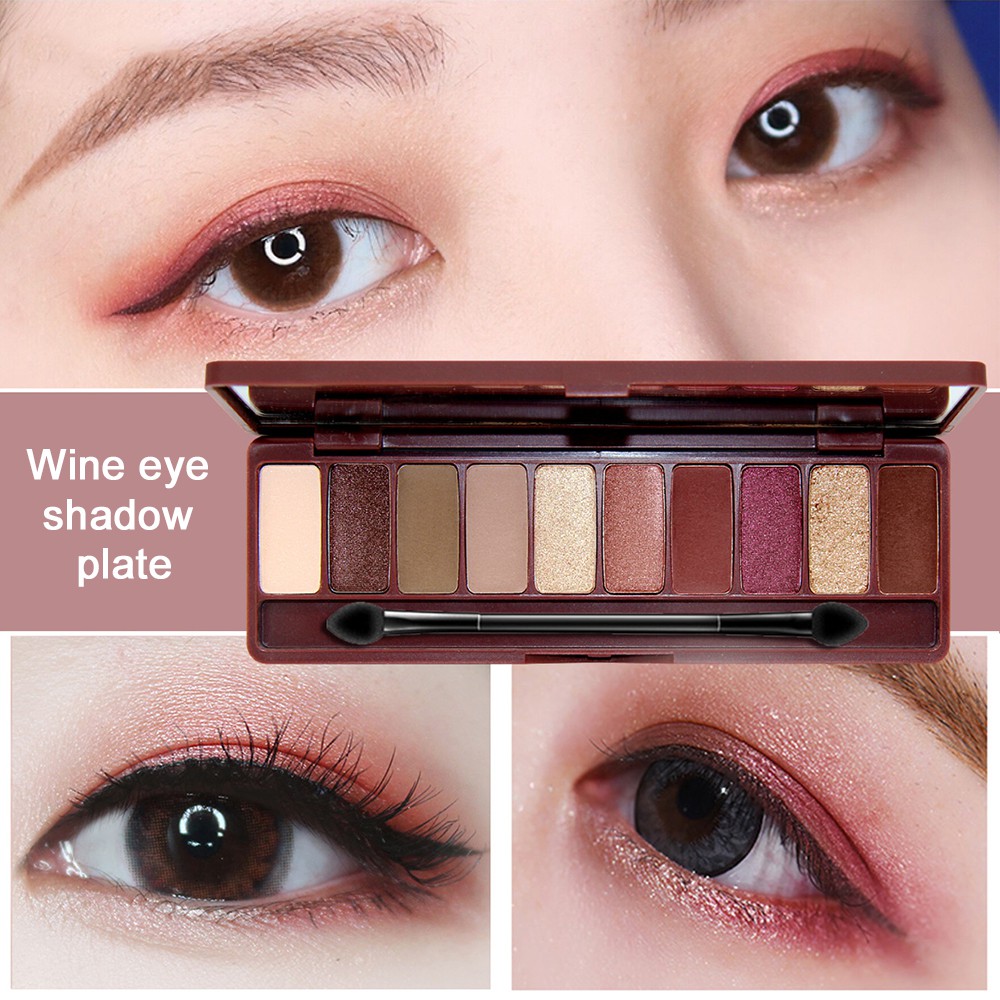 ☀☀☀ (Hàng Mới Về) Bảng Phấn Mắt 10 Màu Lì Và Ánh Ngọc Trai Tông Đất Lâu Trôi ☝☝☝ | BigBuy360 - bigbuy360.vn