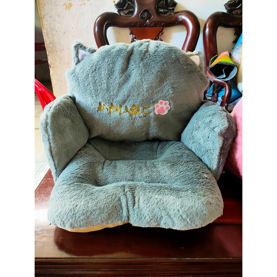 Đệm ngồi bệt, nệm lót ghế văn phòng bông mềm size to,gối tựa lưng thư giãn giá tốt