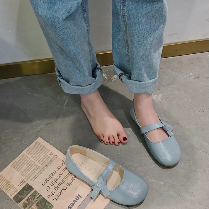 GIÀY ULZZANG QUAI DA THẮT NƠ | BigBuy360 - bigbuy360.vn
