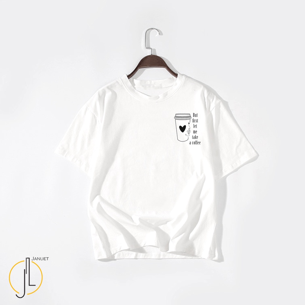 Áo Thun Nữ Januet Form Rộng Freesize In Hình A Coffee JA001