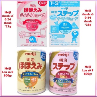 Sữa Meiji nội địa Nhật Sữa bột Meiji lon 800gr sữa thanh Meiji 24 thanh