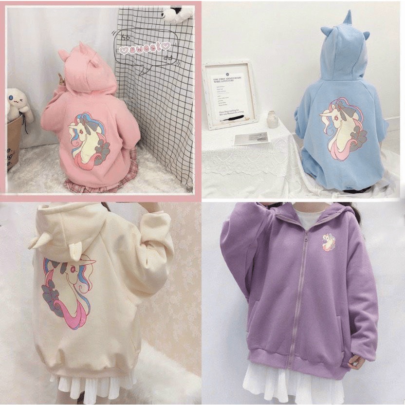 ÁO KHOÁC  CHỐNG NẮNG NỮ HỌA TIẾT KÌ LÂN BẢY MÀU SIÊU NGỘ NGHĨNH ĐÁNG YÊU