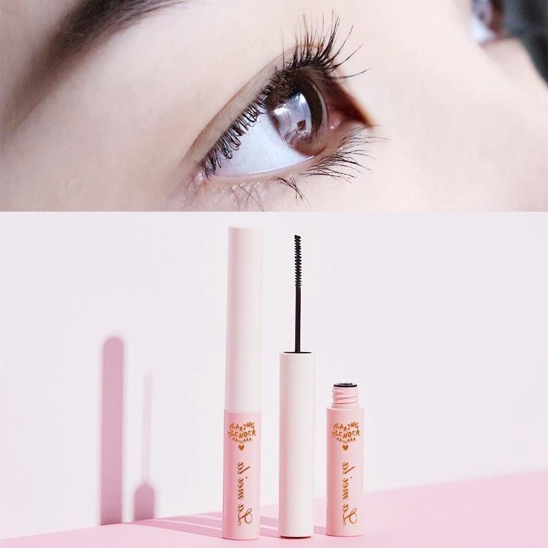 Mascara siêu mảnh tơi mi Lameila Skinny Microcara vỏ hồng Qadlenses