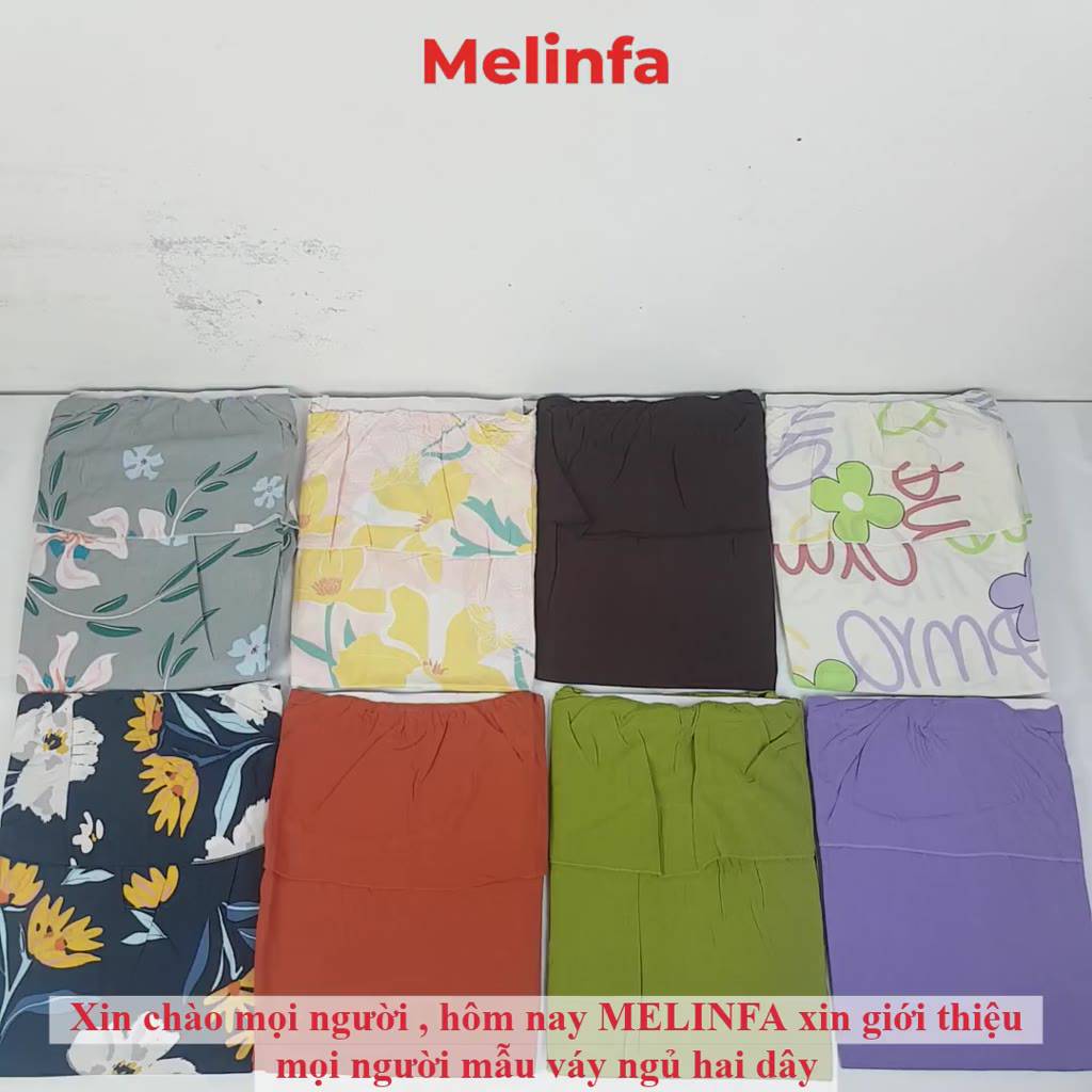 Váy ngủ hai dây vải Cotton lanh lụa tự nhiên mềm mịn mát lạnh, đầm ngủ mặc nhà mùa hè freesize thoáng mát  mã VAV0275 | BigBuy360 - bigbuy360.vn