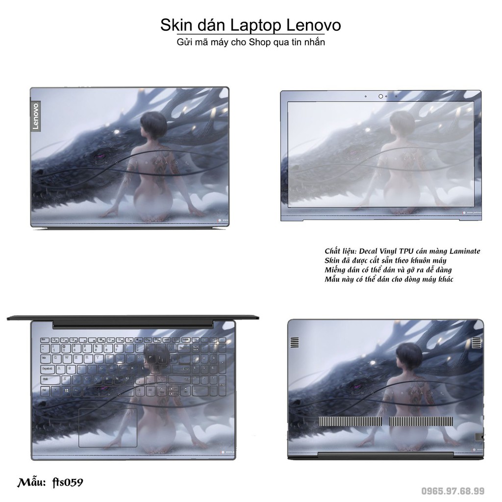 Skin dán Laptop Lenovo in hình Fantasy _nhiều mẫu 6 (inbox mã máy cho Shop)