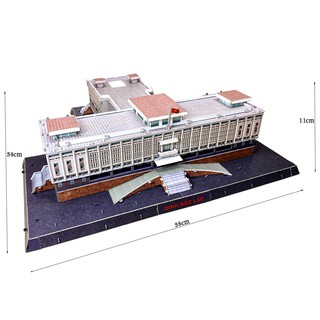 Mô hình giấy 3D Xe Tăng 390 húc cổng Dinh Độc Lập cực chất - TAYTA