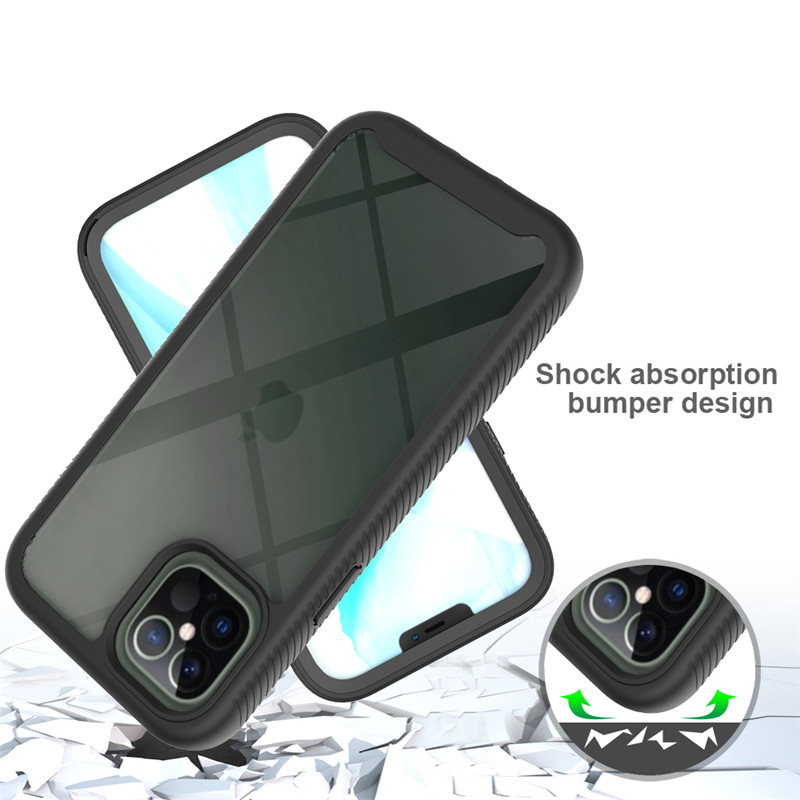 Ốp Lưng Nhựa Cứng Siêu Mỏng Chống Sốc Có Giá Đỡ 360 Độ Cho Iphone 12 Pro Max / 12pro / 12 Mini / 11 Pro Max / 11 Pro / Se 2020