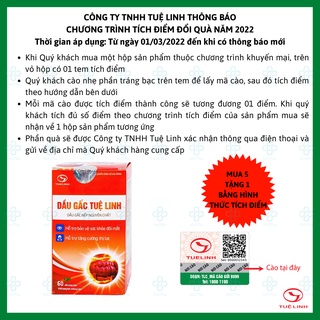 Dầu Gấc Tuệ Linh - Giúp Bổ Mắt, Sáng Mắt, Tăng Cường Thị Lực, Làm Đẹp Da