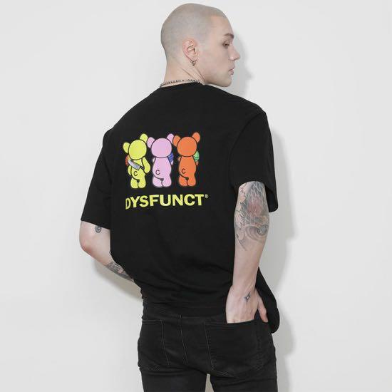 Áo thun Dysfunct chính hãng in hình 3 chú gấu chính hãng, áo phông Dysfunct Hàn Quốc chính hãng nam nữ