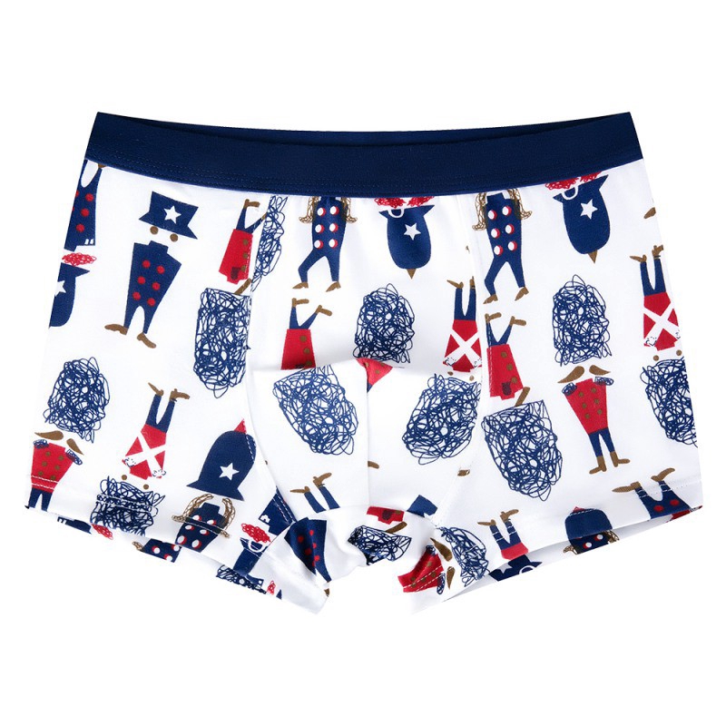 Set 2 quần lót cotton nhiều màu họa tiết cho bé trai