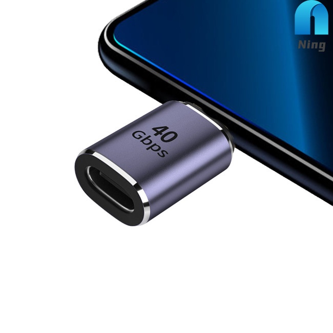 Đầu Chuyển Đổi Ning Type-C 4.0 Sang Cổng C 40gbps Pd100w Sạc Nhanh Dành Cho Thunderbolt 4