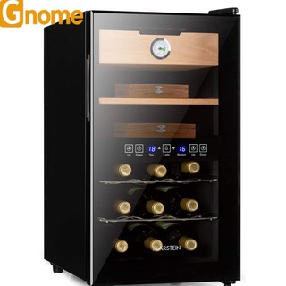 Tủ đựng rượu vang và cigar Klarstein El Dorado Humidor & Weinkühlschrank