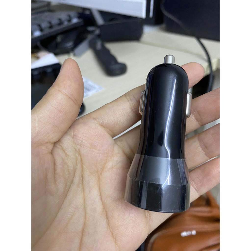 Củ sạc điện thoại trên ô tô 2 cổng Cốc sạc xe ô tô 2 cổng USB, ổ cắm củ sạc điện thoại ipad trên xe hơi, Tẩu sạc xe hơi