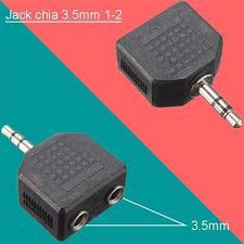 Đầu chia tai nghe 1 sang 2 jack cắm 3.5mm cho Apple iPhone 4 5 5s 6 6S 7 plus iPad iPod laptop MP3