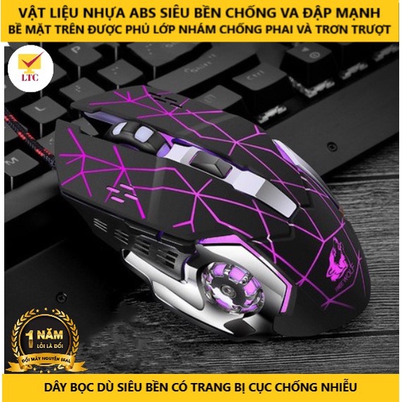 Bộ Bàn Phím Cơ Máy Tính Gaming Full LED 20 Chế Độ Rainbow FZ508 Và Chuột V5 Hỗ Trợ Chơi Game Chuyên Nghiệp Cho Laptop,Pc