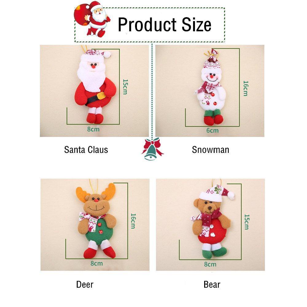 Phụ Kiện Trang Trí Cây Thông Noel Hình Ông Già Noel / Người Tuyết