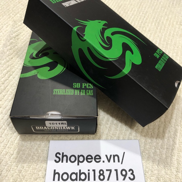 Kim xăm cao cấp 11RL đi khung tráng bạc Dragon (không ngòi dẫn):279k/1 hộp