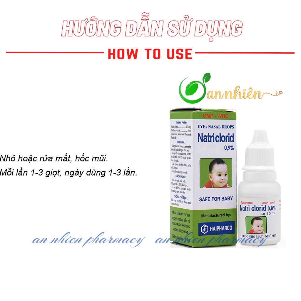 Combo 10 lọ nước muối Natriclorid 0.9%.HP