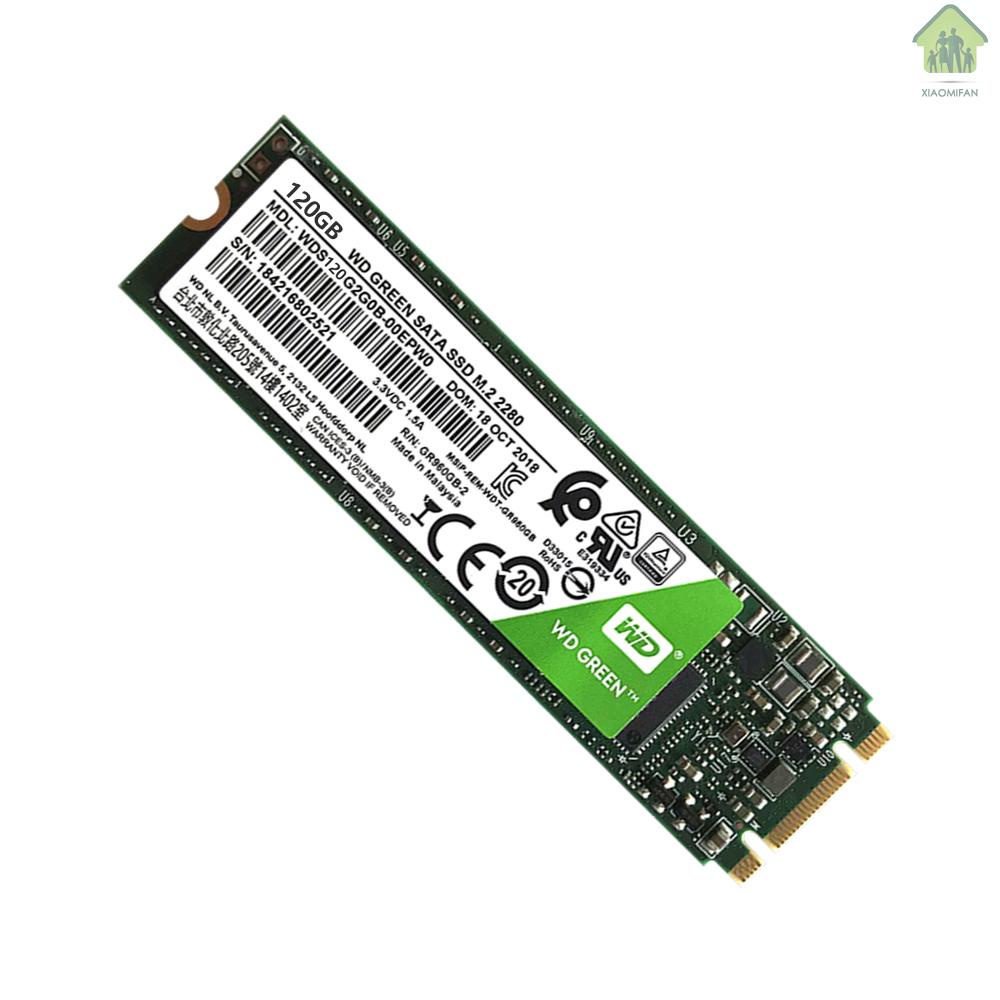 XM WD Green 120GB PC SSD SATA 6GB/s M.2 2280 Solid State Drive (WDS120G2G0B)