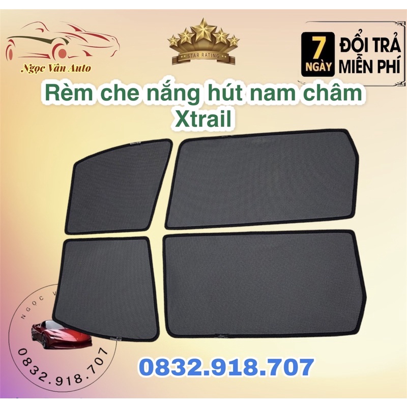 Rèm Che Nắng Nam Châm Nissan Xtrail 2016 - 2021 có nam châm hút cực mạnh
