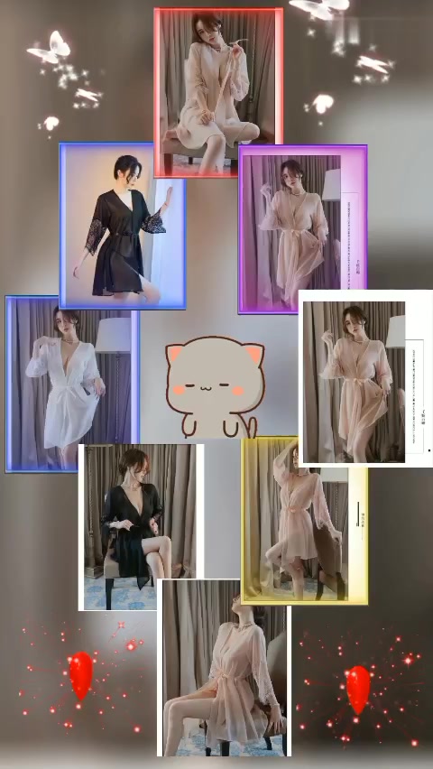 Hàng Cao Cấp - Áo choàng ngủ xuyên thấu tay dài ren hoa quyến rũ gợi cảm 5224 | BigBuy360 - bigbuy360.vn