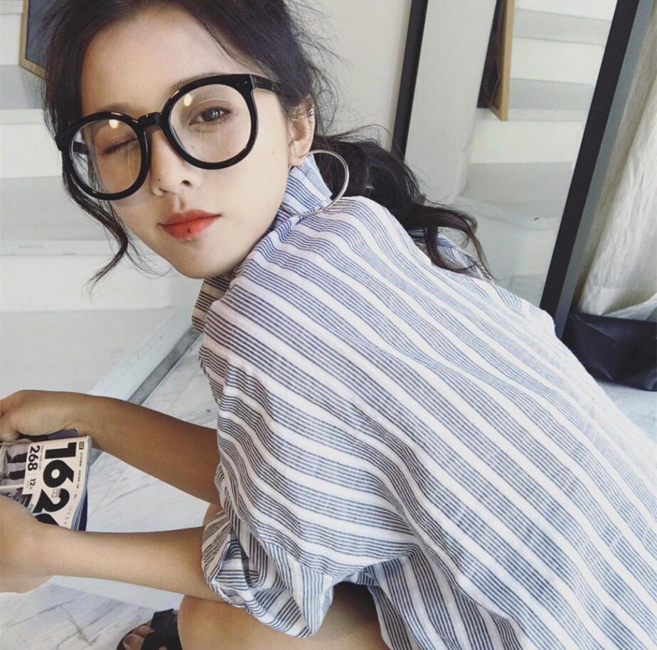 Mắt Kính Gọng Tròn Phong Cách Hàn Quốc Cho Nữ