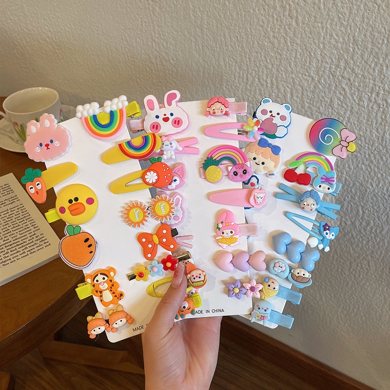 Kẹp Tóc Thiết Kế Hình Hoạt Hình Phong Cách Hàn Quốc Dễ Thương Dành Cho Trẻ Nhỏ 2022