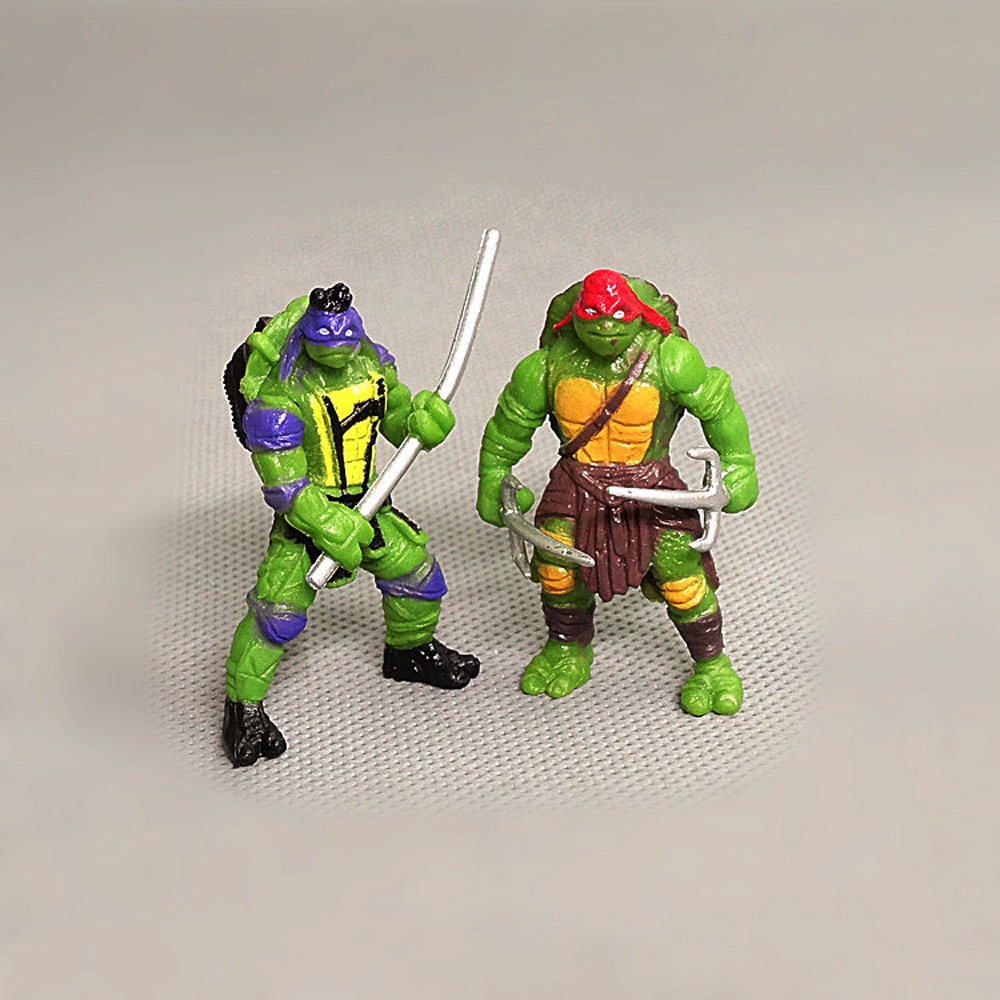 Set 6 Mô Hình Đồ Chơi Nhân Vật Hoạt Hình Ninja Rùa Đáng Yêu