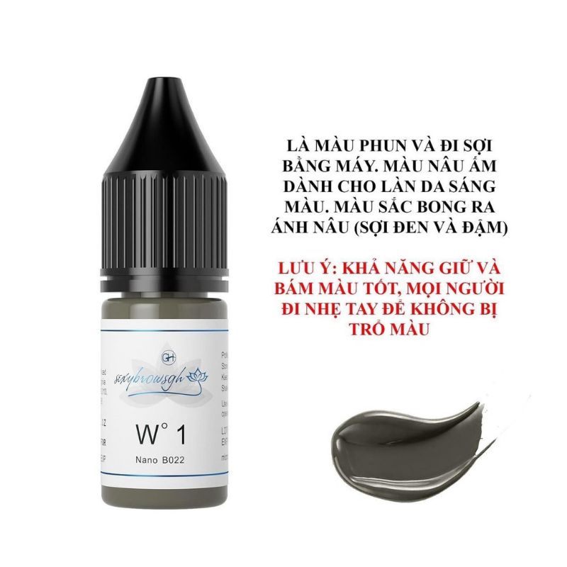 Mực phun xăm GH Chai chiết 6ml giá rẻ nhất thị trường