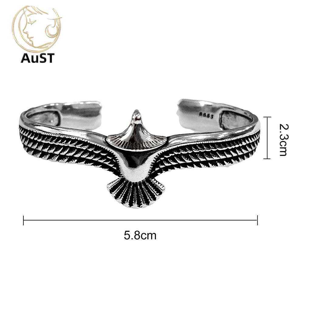 Vòng Tay Dạng Mở Hình Chim Đại Bàng Phong Cách Cổ Điển
