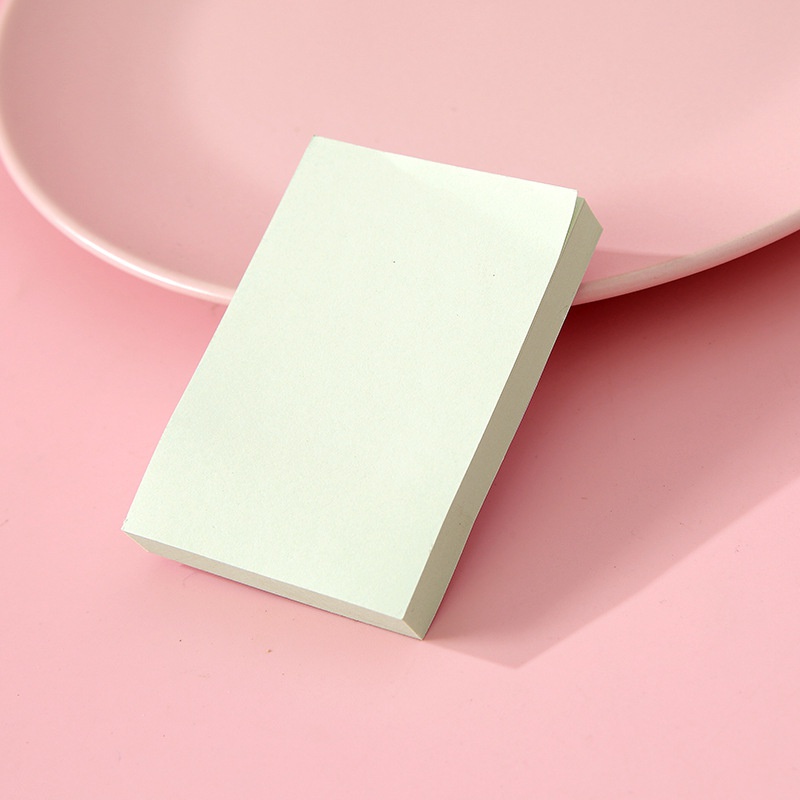 Set 100 Tờ Giấy Ghi Chú Hình Chữ Nhật Màu Sắc Trơn Sáng Tạo Dành Cho Học Sinh