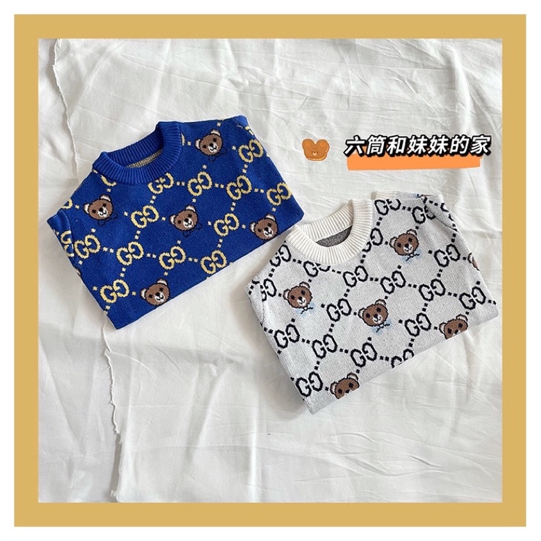 ÁO LEN GUCCl GẤU dành cho chó mèo