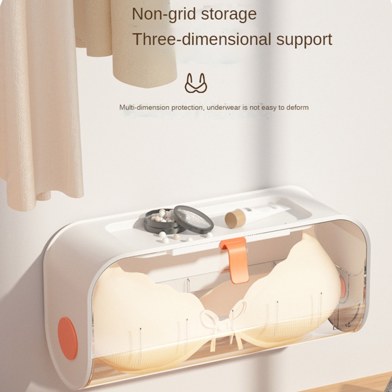 Hộp Đựng Vớ / Đồ Lót Gắn Tường Trong Suốt Tiện Dụng Ốp