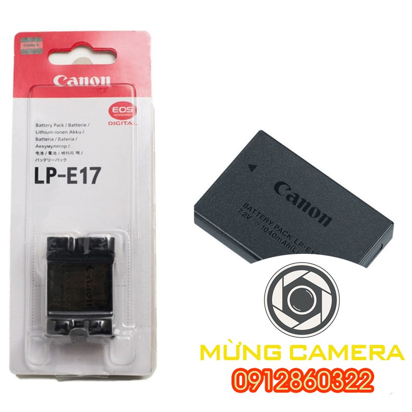 Pin Canon LP E17 sử dụng cho Canon 750D, 760D, 800D, KISS X8I, REBEL T6S, T6I, EOS M3, M6