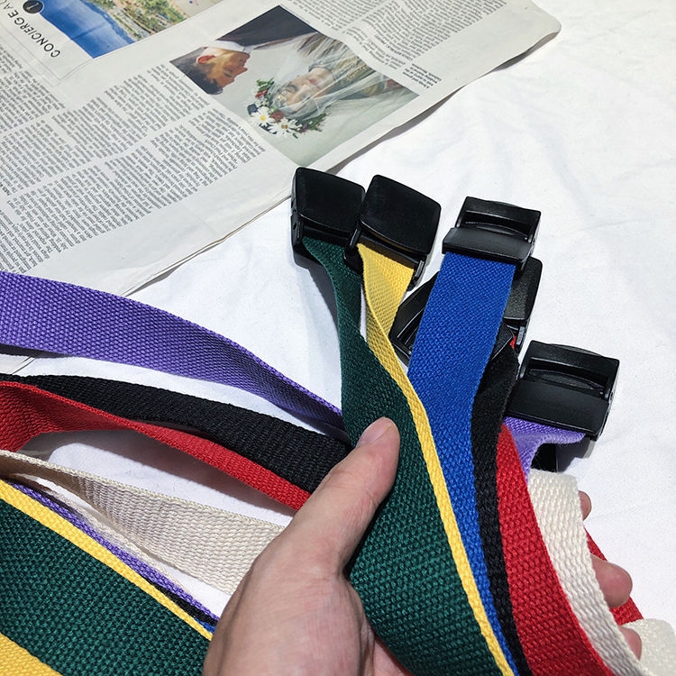 Thắt lưng bằng vải canvas nhiều màu sắc tùy chọn thời trang 22508