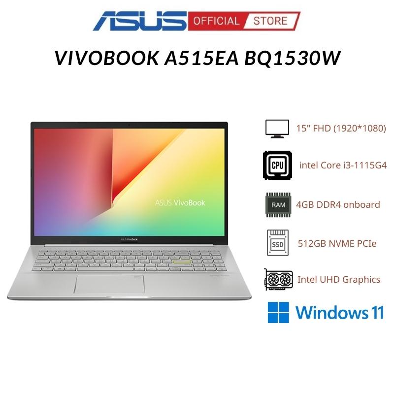 [Mã ELBAU7 giảm 7%] Laptop Asus Vivobook A515EA BQ1530W (Core i3-1115G4)